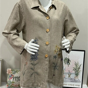 Jessica Howard jacket with embroidery flowers